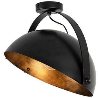 Plafondlamp - 1 lichts - H 280 mm - Zwart