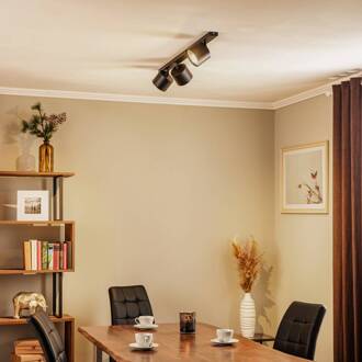 Plafondlamp 1047, 3-lamps, zwart