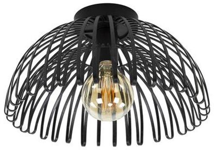 Plafondlamp 1L Bend - Donkergrijs Zwart