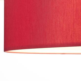 Plafondlamp Alea, robijnrood wit, robijnrood