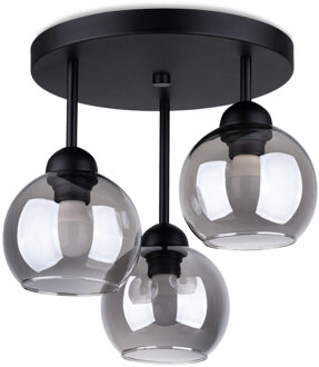 Plafondlamp Alino 3 lichts Ø 30 cm zwart