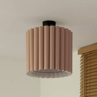 Plafondlamp Aria, cappuccino, microvezel, E27