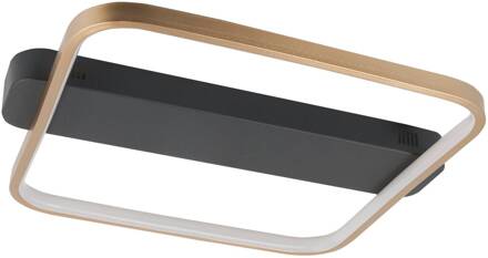 Plafondlamp Ascona L 46 B 40 cm mat goud-zwart