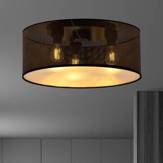 Plafondlamp Aston, Ø 50 cm, zwart/goud zwart, goud