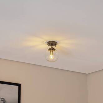 Plafondlamp Atmaca 10215, goudkleurig antiek, glas helder Ø 15cm goud antiek, helder