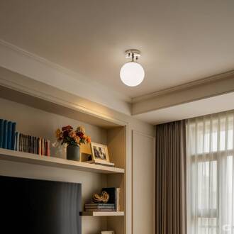 Plafondlamp Atmaca 10220, goudkleurig antiek, opaalglas Ø 15 cm antiek goud, opaalwit