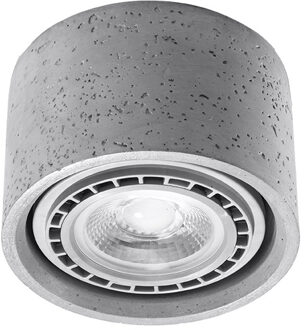 Plafondlamp Basic 1 Beton 14cm Ø Grijs