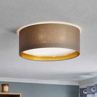 Plafondlamp Bilbao, grijs/goud, Ø 45 cm grijs, wit, goud