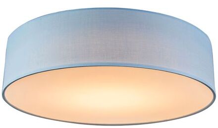 Plafondlamp blauw 40 cm incl. LED - Drum LED