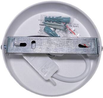 plafondlamp Boucle, ecru, textiel, Ø 45 cm, 1-lamp