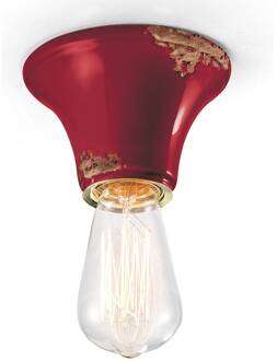 Plafondlamp C132 wijnrood