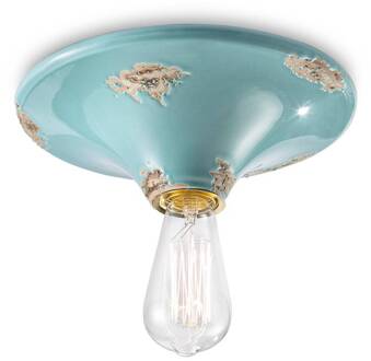 Plafondlamp C134 turkoois turkoois antiek