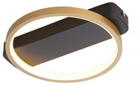 Plafondlamp Cintura Zwart Goud 26cm Ø