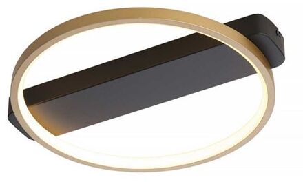 Plafondlamp Cintura Zwart Goud 35cm Ø