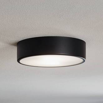 Plafondlamp Cleo 300, zwart, sensor, IP20, Ø 30 cm, metaal