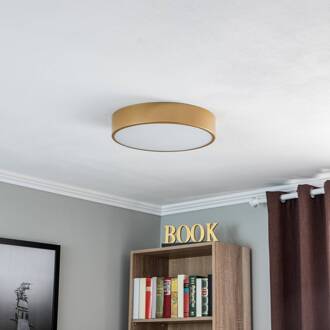 Plafondlamp Cleo 400, goud, sensor, IP20, Ø 40 cm, metaal