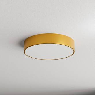 Plafondlamp Cleo 400, goud, sensor, IP54, Ø 40 cm, metaal