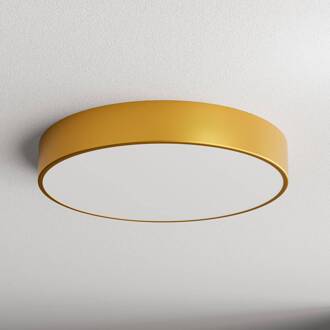 Plafondlamp Cleo 500, goud, sensor, IP54, Ø 50 cm, metaal
