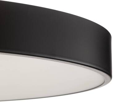 Plafondlamp Cleo 800, sensor, Ø 78cm zwart