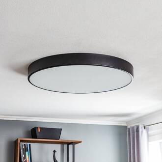 Plafondlamp Cleo 800, zwart, sensor, IP20, Ø 78 cm, metaal