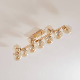 Plafondlamp Dallas, goud, 13-lamps