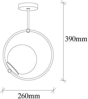 Plafondlamp Dolunay, Opviq Wit