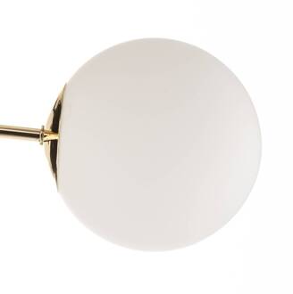 Plafondlamp Dori, 5-lamps, goud goud, wit
