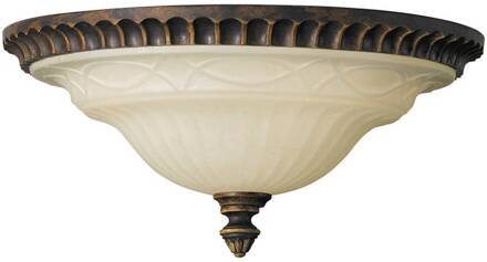 Plafondlamp Drawing Room, 33 cm bruin, crèmekleurig