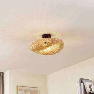 plafondlamp Eleane, bamboe, naturel, Ø 50 cm bamboenatuur