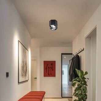 Plafondlamp Elvas zwenkbaar 2-lamps zwart