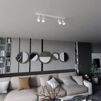 Plafondlamp Flash, wit, 4-lamps, metaal