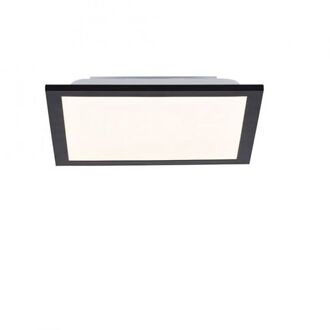 Plafondlamp Flat 30 x 30 cm zwart