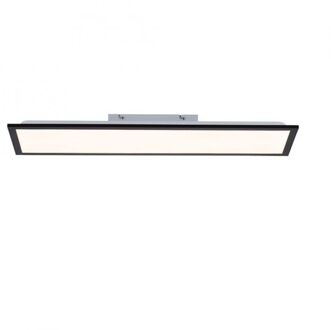 Plafondlamp Flat 80 x 25 cm zwart