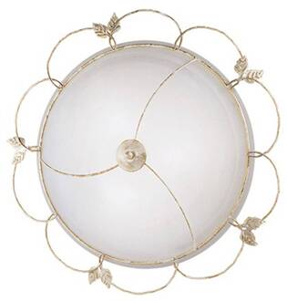 Plafondlamp FLORA by Kögl, 58 cm Oud wit, alabaster, goud