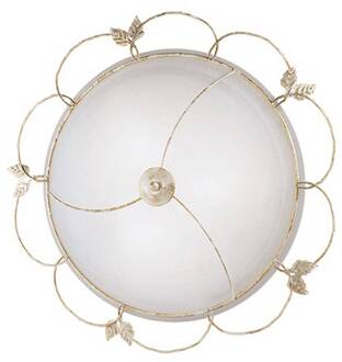 Plafondlamp FLORA design by Kögl, 64 cm Oud wit, alabaster, goud