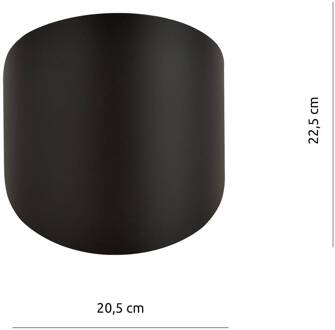 Plafondlamp Form 3, zwart, 20,5 x 22,5 cm