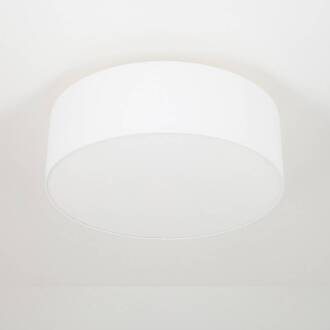 plafondlamp Gala, Ø 50 cm, chintz, wit