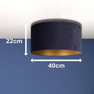 Plafondlamp Golden Roller Ø 40cm donkerblauw/goud donkerblauw, goud