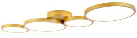 Plafondlamp goud incl. LED 3 staps dimbaar 4-lichts - Lupolo