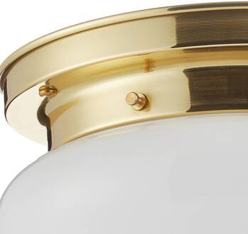 Plafondlamp HARRY met gepolijst messing wit, messing