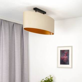 plafondlamp Idun licht beige 80cm natuurlijk materiaal lichtbeige