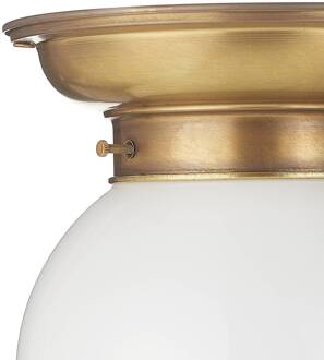 Plafondlamp Jim - made in Germany messing, wit