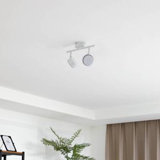 plafondlamp Jyla, 2-lamps, mat wit wit mat