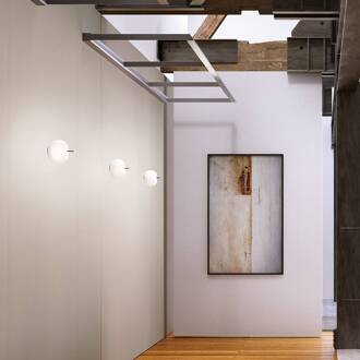 plafondlamp Kushi, zwart/wit, Ø 33 cm, glas opaal, zwart