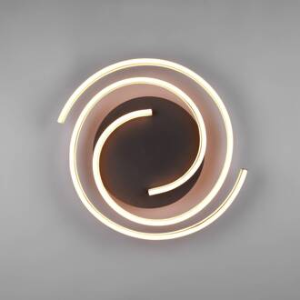 Plafondlamp LED Caya, dimbaar, messing messing, zwart