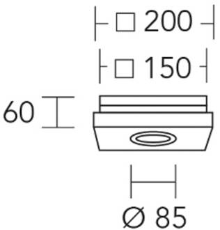 plafondlamp Lennon, hout, 20 cm lang, GU10 geolied eiken, zwart