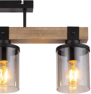 Plafondlamp Lila Metaal Zwart 3x E27