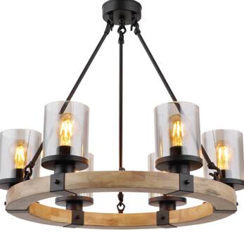 Plafondlamp Lila Metaal Zwart 3x E27