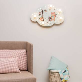 Plafondlamp Little Indians beeldwolk, mint