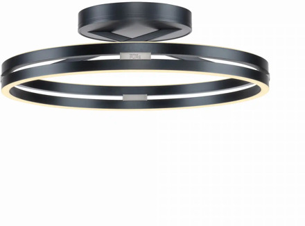 Plafondlamp Loop Ø 60 cm donker grijs